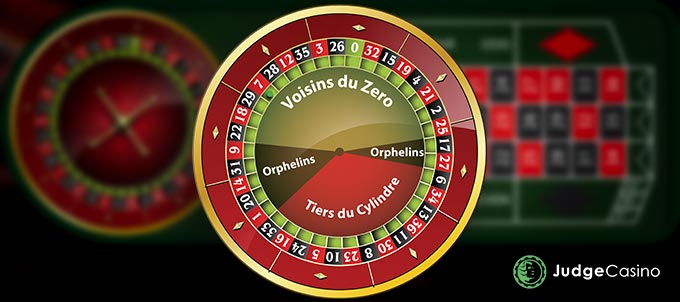 Call Betting: Voisins du zéro; Tiers du cylindre; Orphelins; Final bet