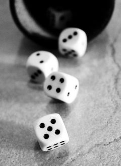 rolling dice